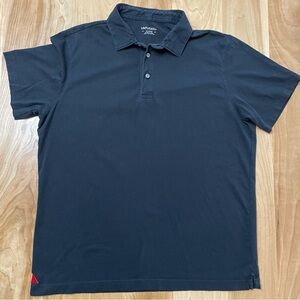 UNTUCKit Cotton Short Sleeve Black Polo Shirt